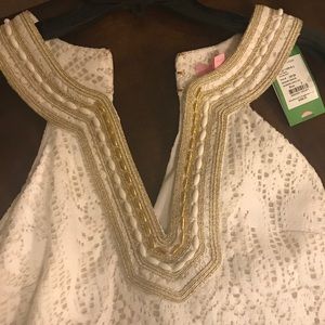 NWT, Lilly Pulitzer, white lace Calera Shift, sz 2